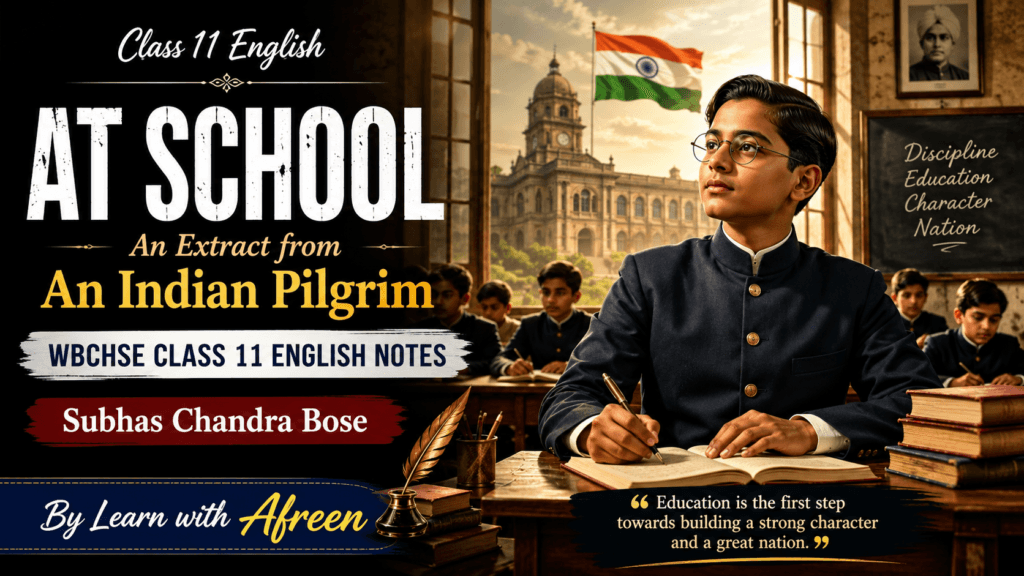 At School -Subhas Chandra Bose