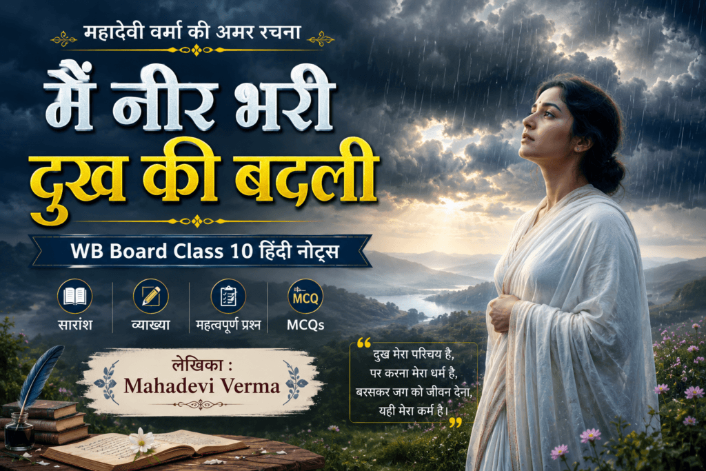 मैं नीर भरी दुख की बदली – महादेवी वर्मा