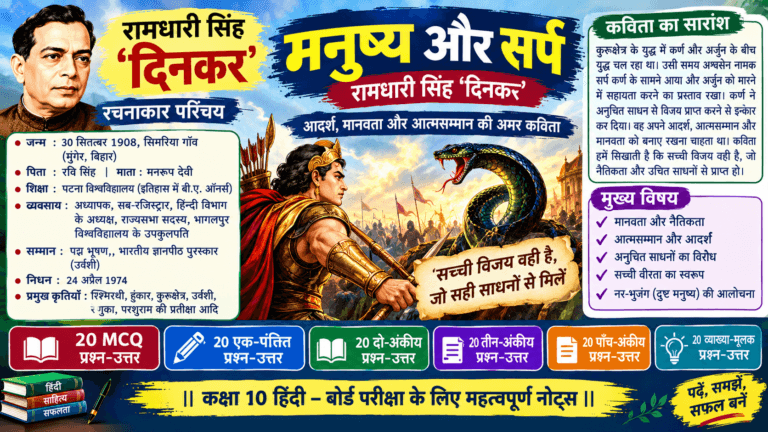 मनुष्य और सर्प — रामधारी सिंह ‘दिनकर’